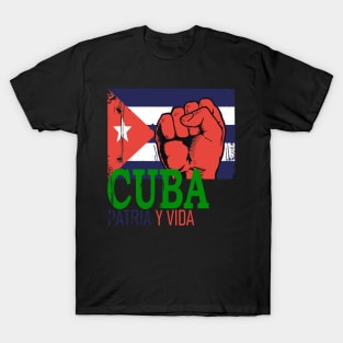 Cuba Flag Cuba Power Cuban Pride Vintage T-Shirt